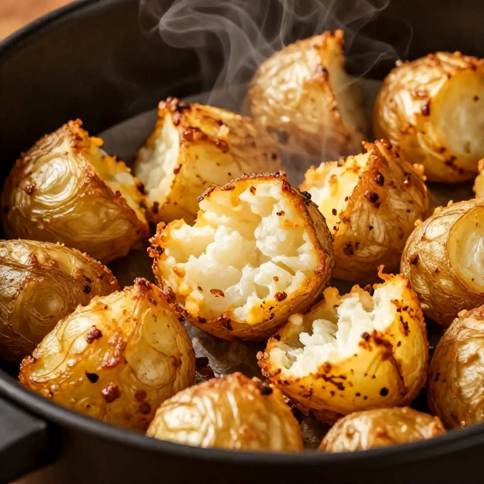 Air Fryer Smashed Potatoes