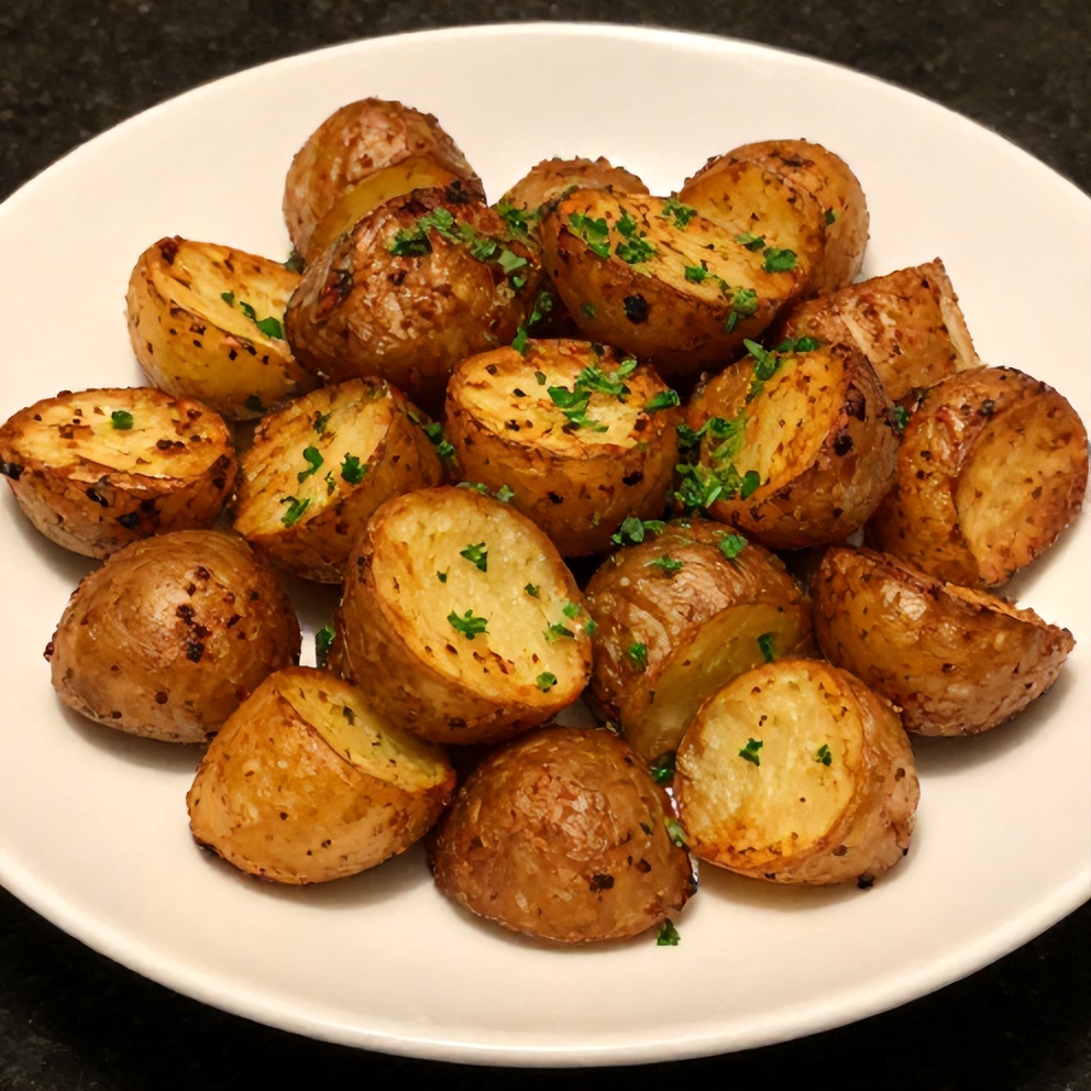 Crispy Air Fryer Smashed Potatoes