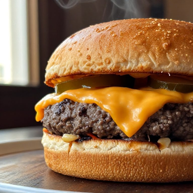 Cheddar Jalapeño Burgers
