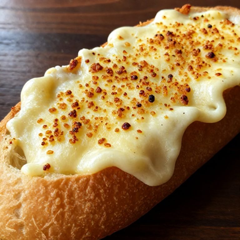 cheesy sloppy joe garlic bread