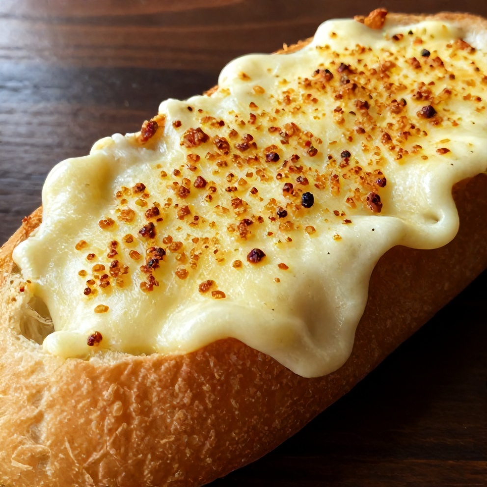 cheesy sloppy joe garlic bread
