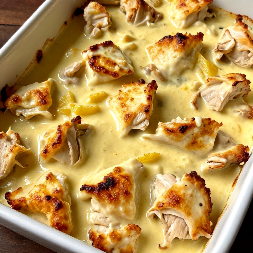 Creamy Baked Lemon Butter Chicken