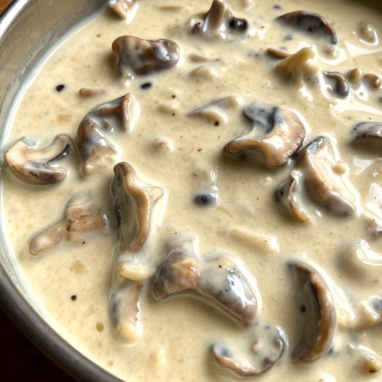Creamy Gorgonzola Truffle Mushroom Sauce for Pasta
