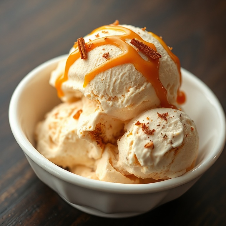 Creamy Homemade Carrot Cake Ice Cream