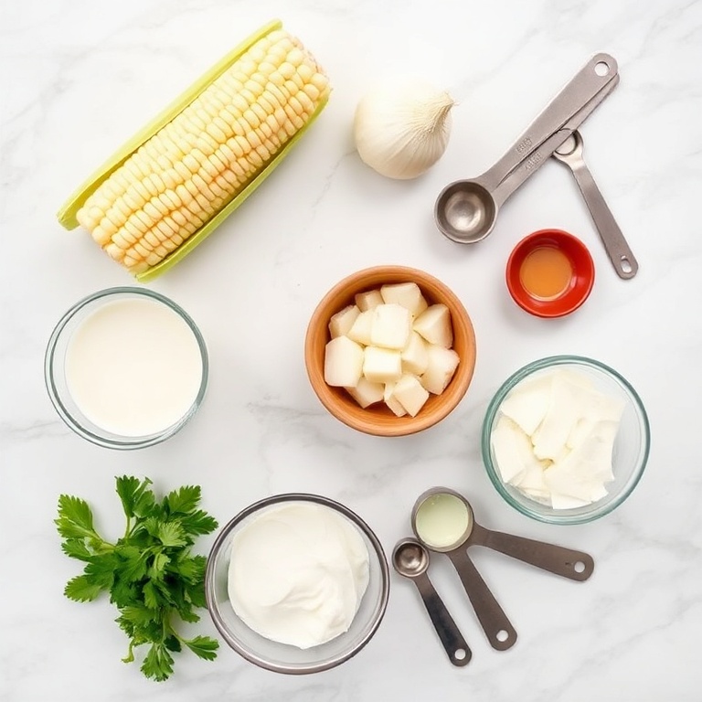 Ingredients for Creamy Mexican Street Corn Soup