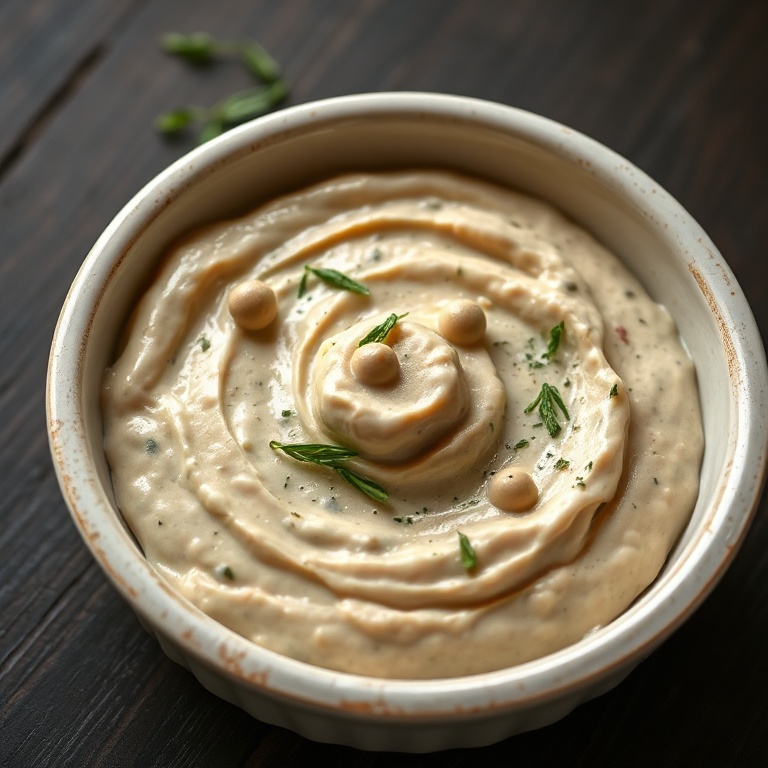 Creamy Pea Dip with Goat Cheese