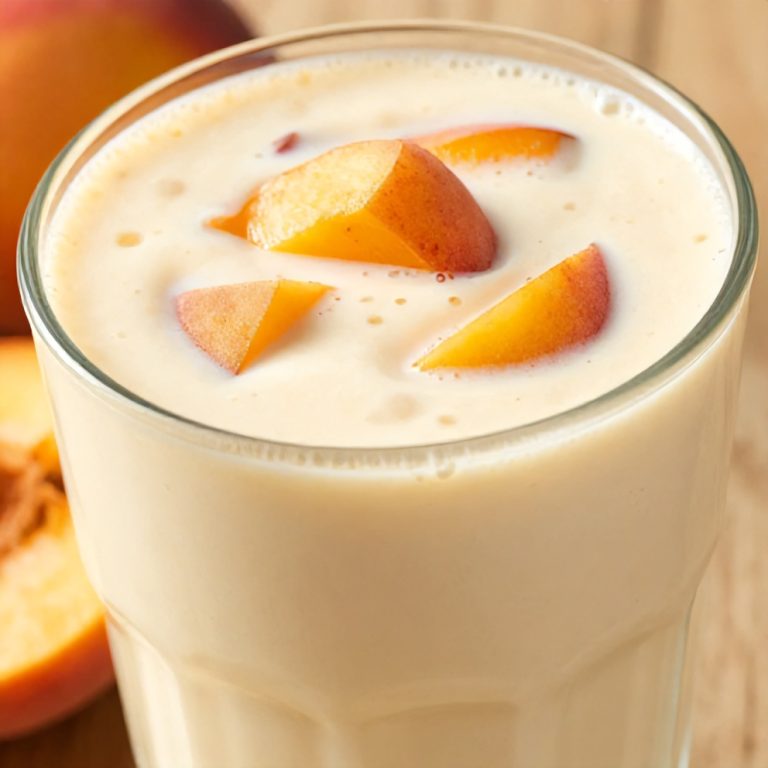 peach protein shake