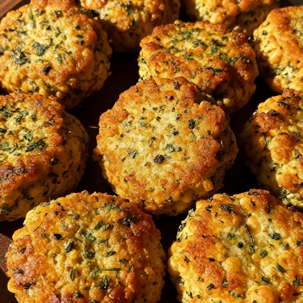 crispy baked chickpea patties