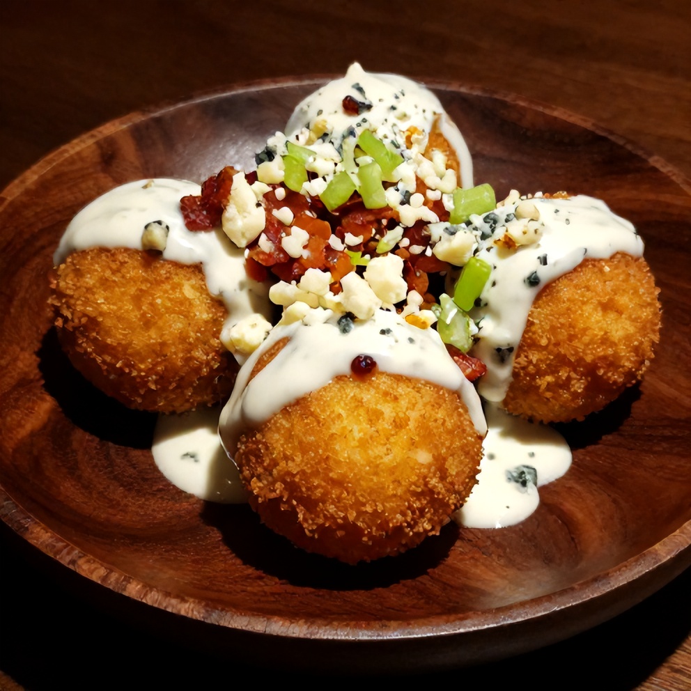 Plated Buffalo Chicken Bacon Mozzarella Bombs