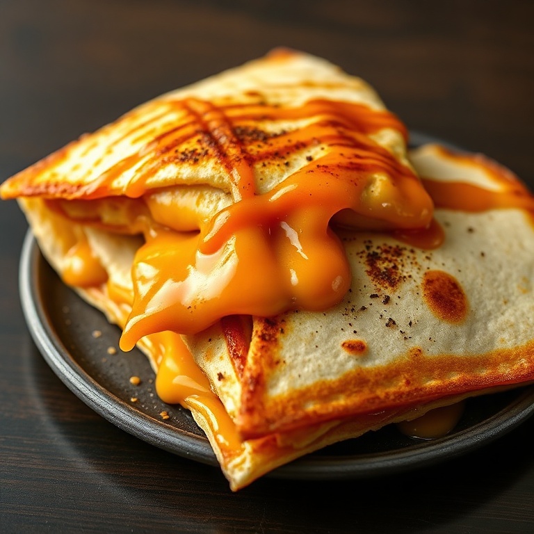 Crispy Cheesy Hot Honey Chicken Quesadillas