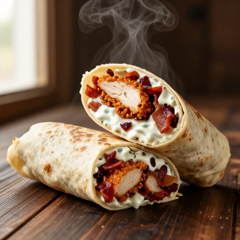 crispy chicken bacon ranch wrap