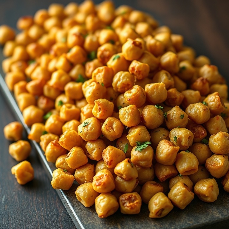 Crispy Dill Pickle Roasted Chickpeas