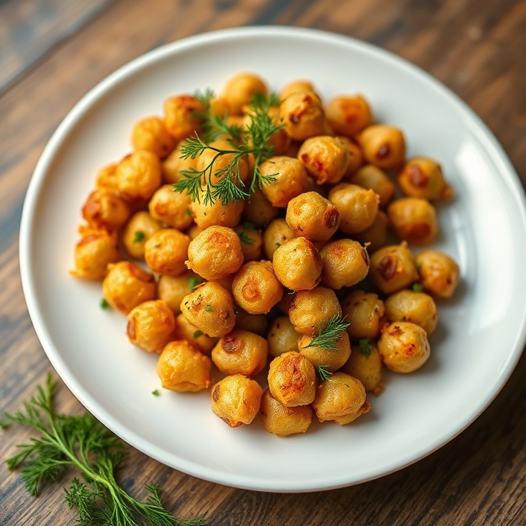 Crispy Dill Pickle Roasted Chickpeas