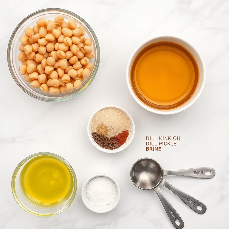 Ingredients for Crispy Dill Pickle Roasted Chickpeas