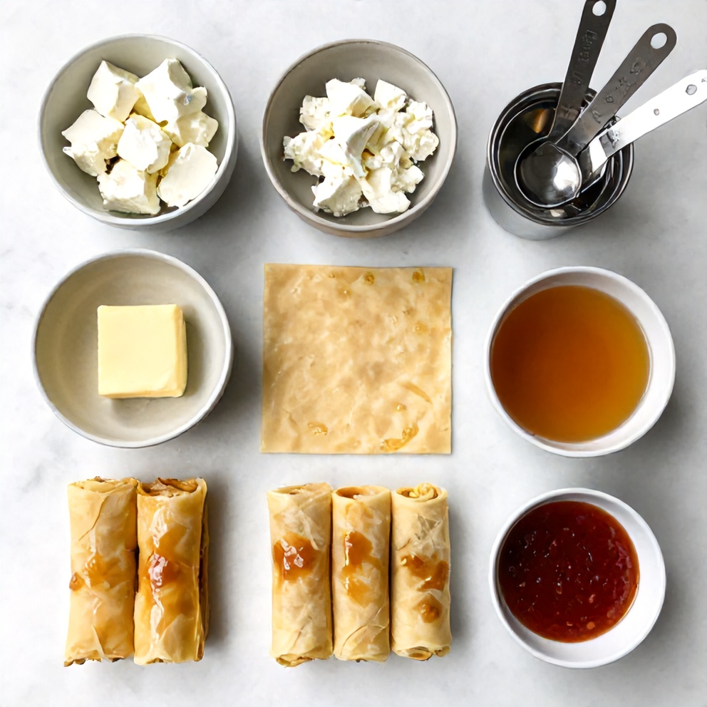 Crispy Feta Phyllo Rolls Ingredients