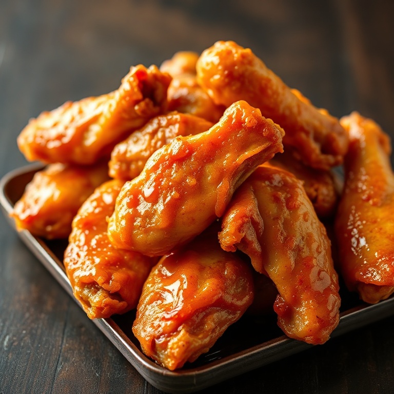 Crispy Hot Honey Chicken Wings