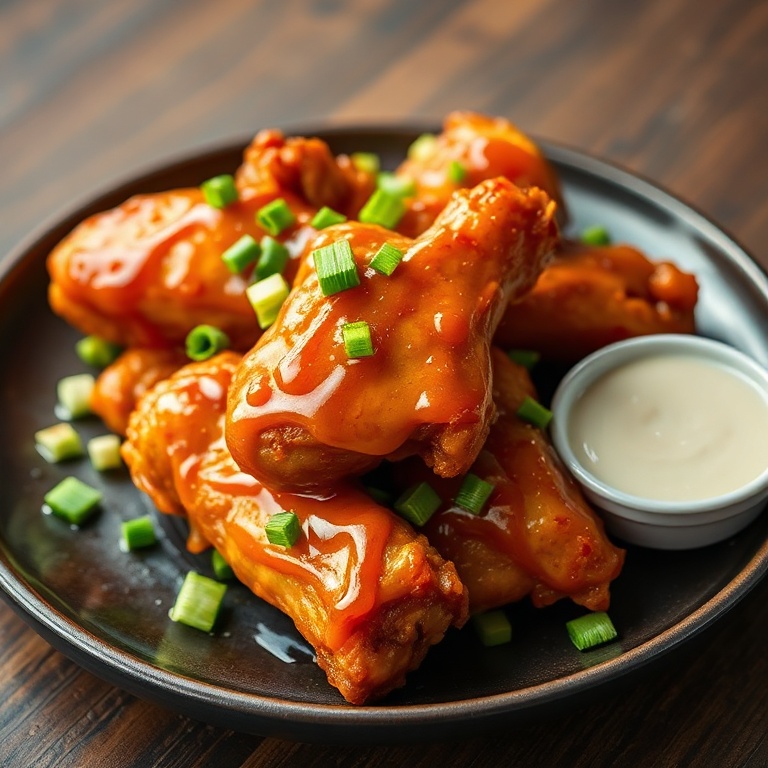 Crispy Hot Honey Chicken Wings