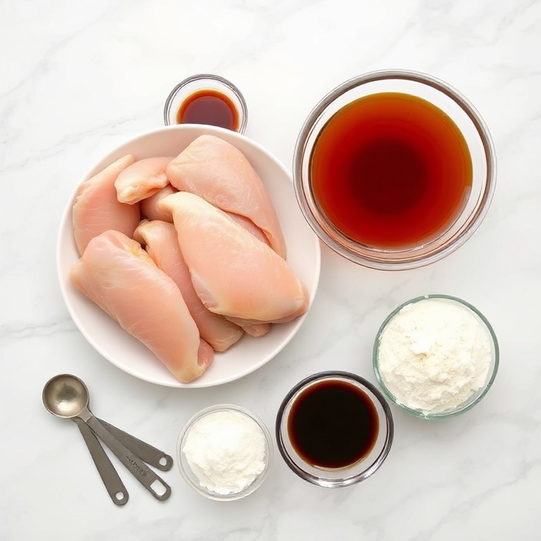 Ingredients for Crispy Hot Honey Chicken Wings