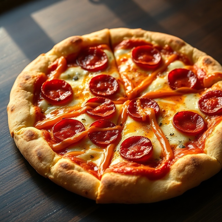 Crispy Hot Honey Pepperoni Pizza
