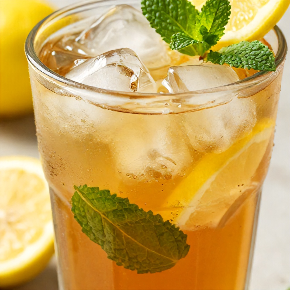 Refreshing Mint Lemon Verbena Iced Tea
