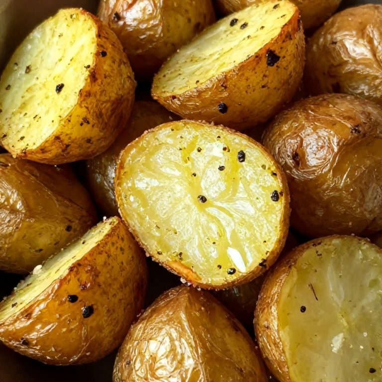 crispy parmesan pesto roasted potatoes
