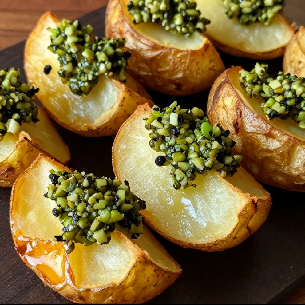 crispy smashed potatoes