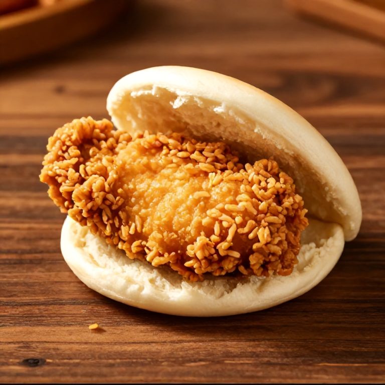 Crispy Sticky Chicken Bao Buns