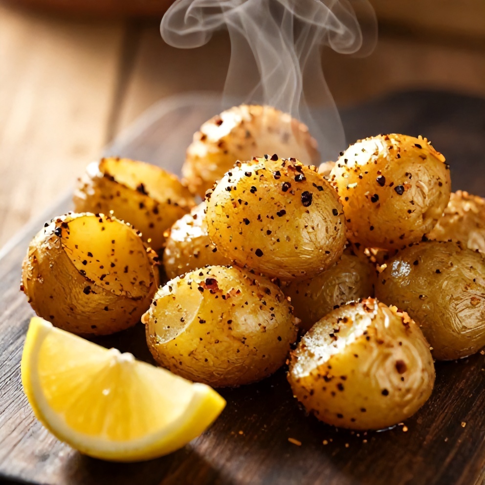 crispy za'atar smashed potatoes