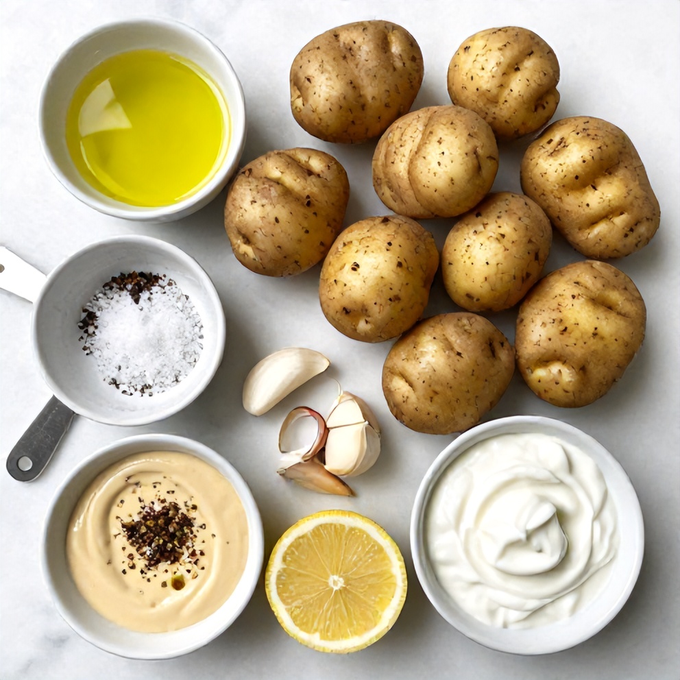 Raw Ingredients for Za’atar Smashed Potatoes