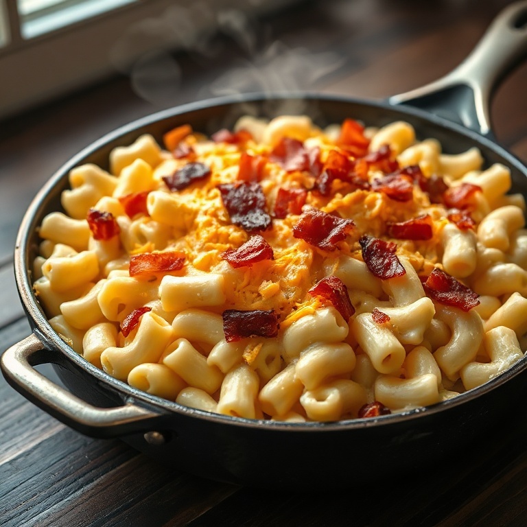 easy bacon mac and cheese