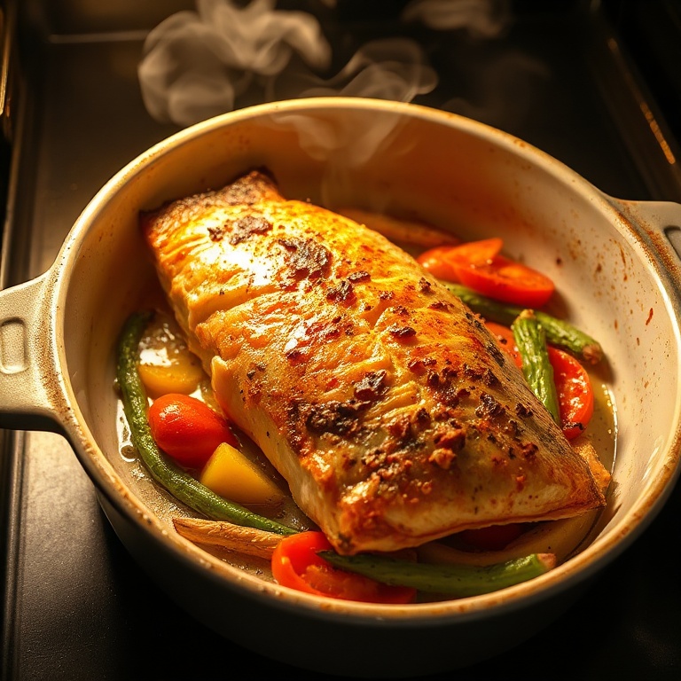 Easy Baked Fish with Veggies