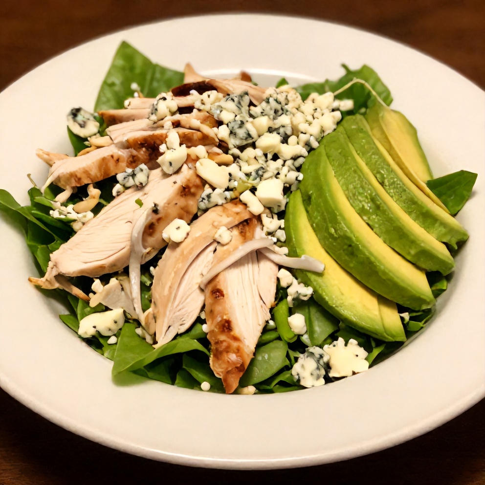 Plated Buffalo Chicken Salad