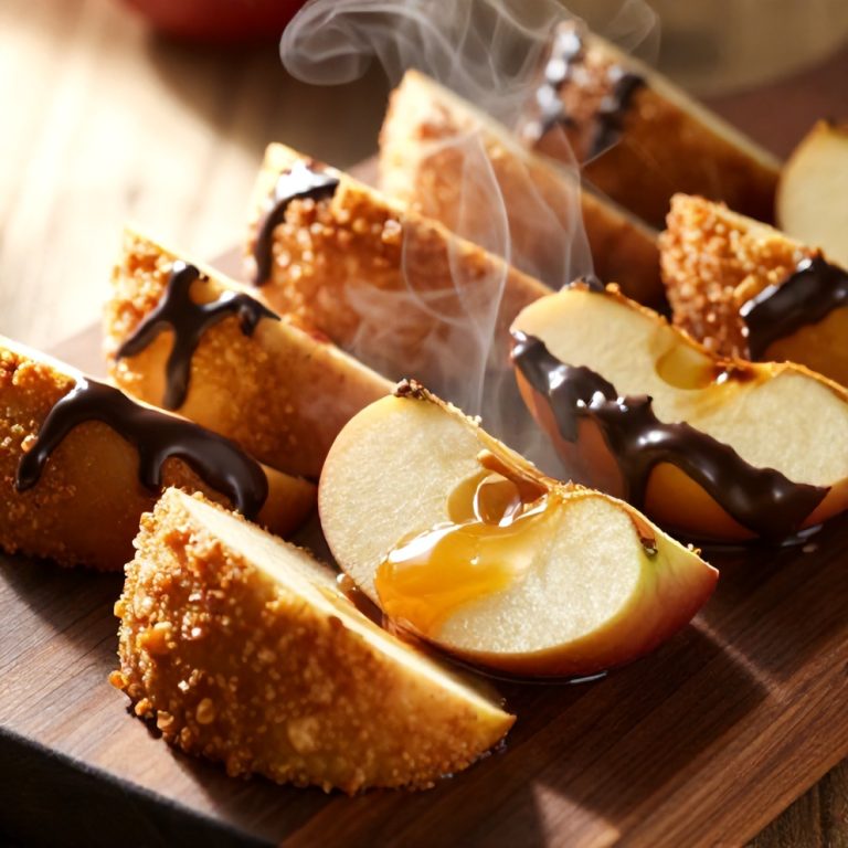 easy caramel apple slices