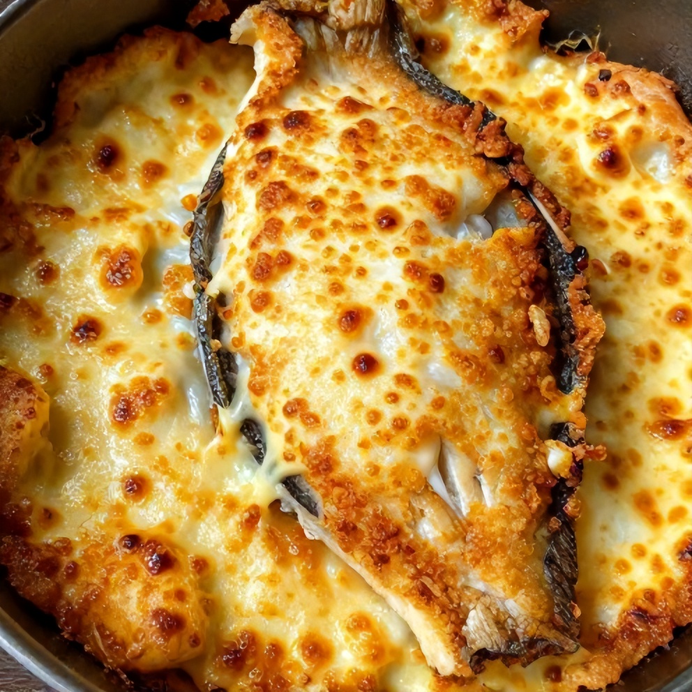 Easy Cheesy Baked Halibut