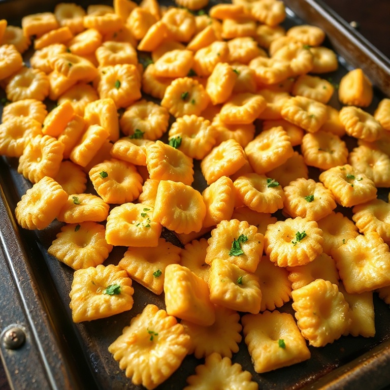 easy cheesy garlic Ritz Bits