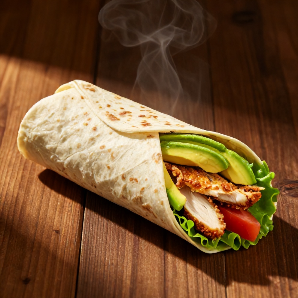 Easy Chicken Avocado Wrap