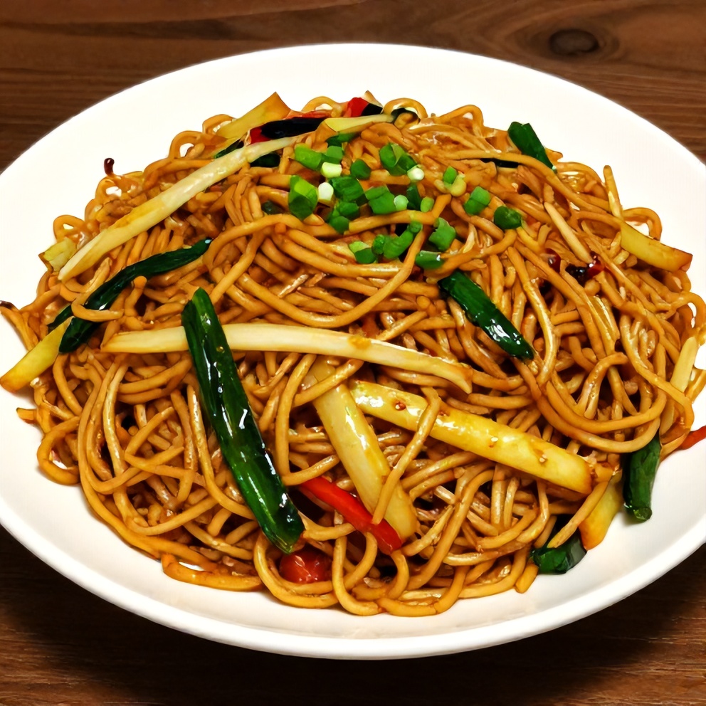 Plated Chinese Chow Mein