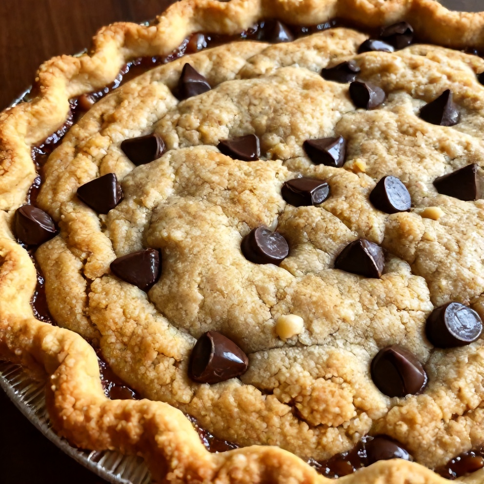 Easy Chocolate Chip Cookie Pie