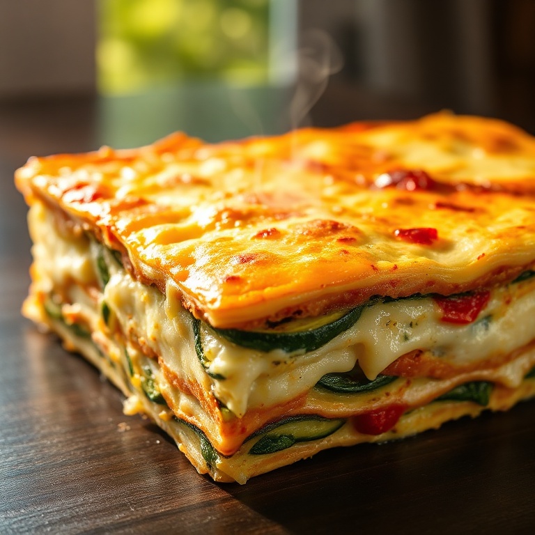 easy cottage cheese vegetable lasagna