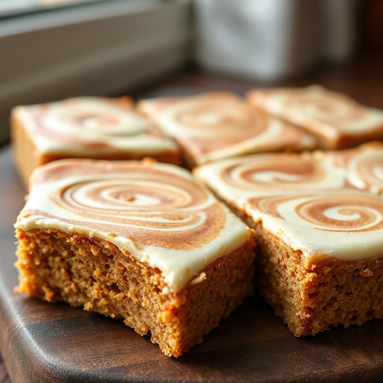 easy cream cheese swirl carrot cake bars