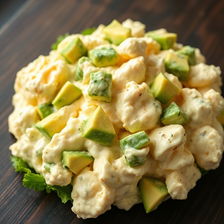 easy creamy avocado egg salad