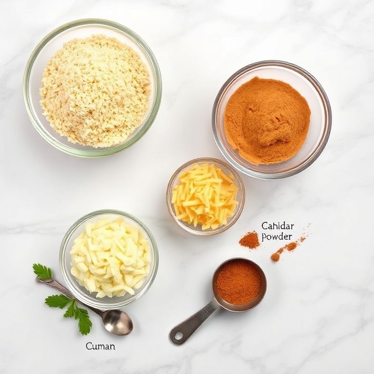 Ingredients for Easy Crispy Cheese Arepas