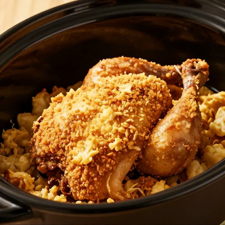 easy crock pot chicken and stuffing