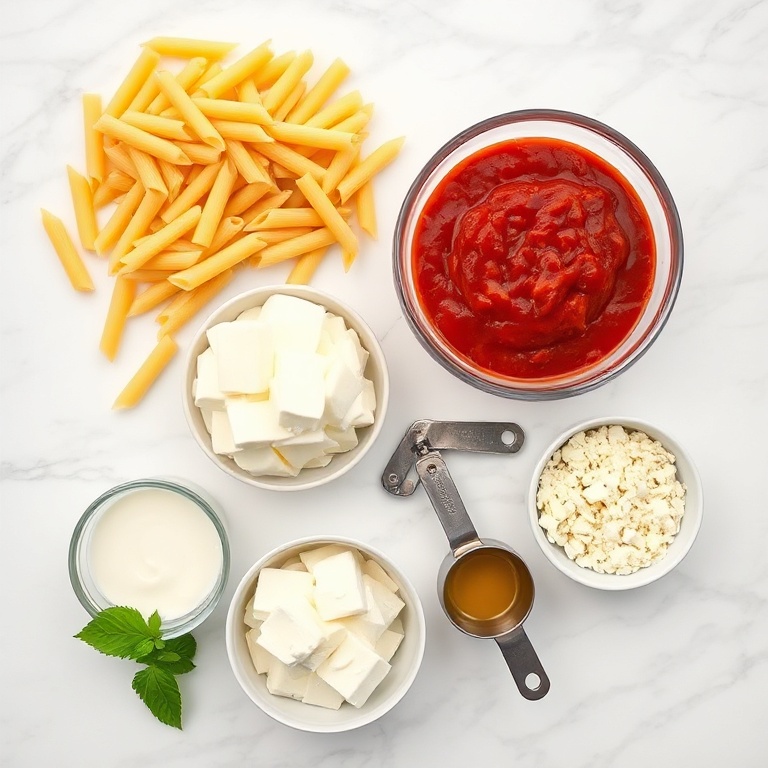 Ingredients for Easy Crockpot Pizza Pasta