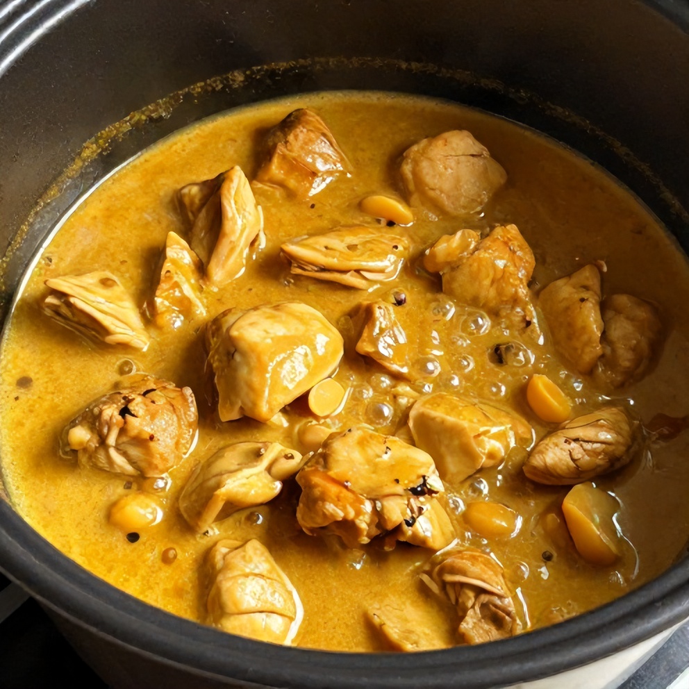 Easy Crockpot Thai Peanut Chicken