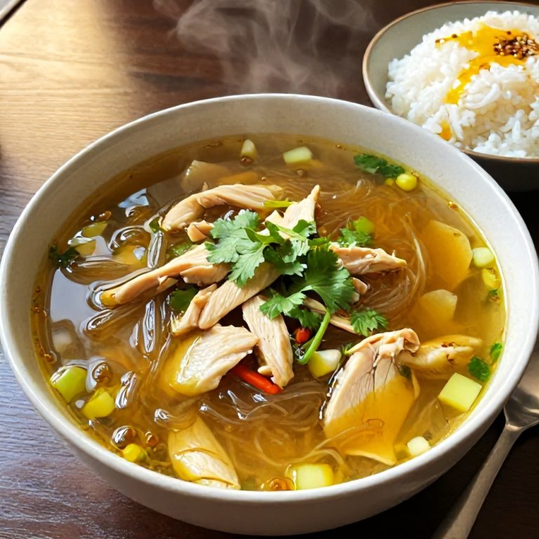 Easy Ginger Scallion Chicken Noodle Soup