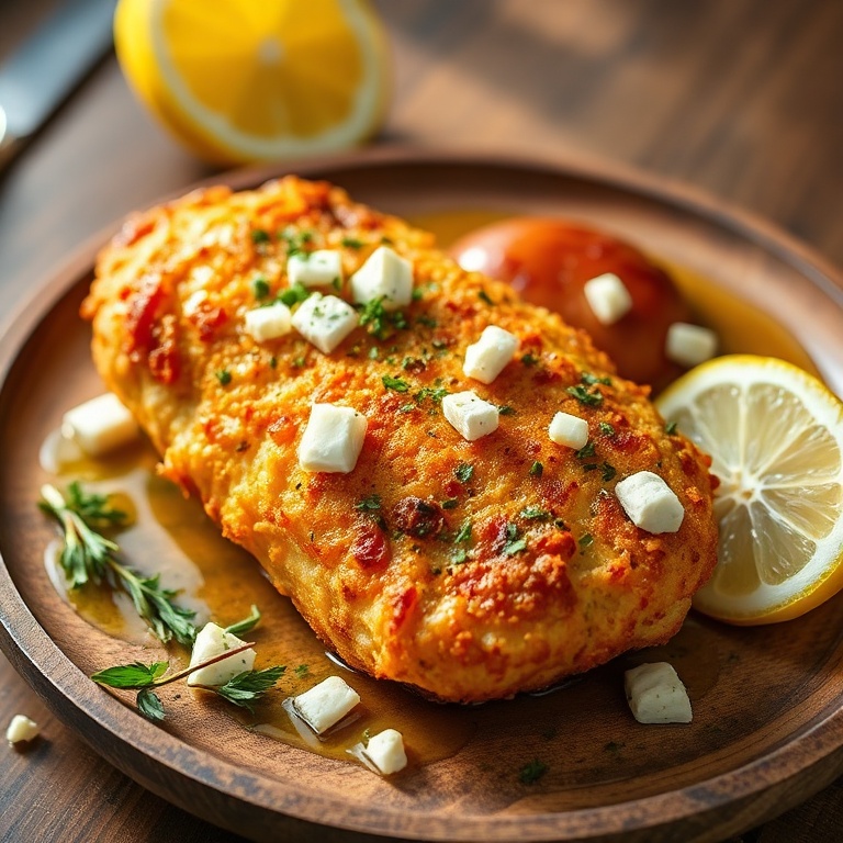 Easy Greek Chicken with Lemon and Feta
