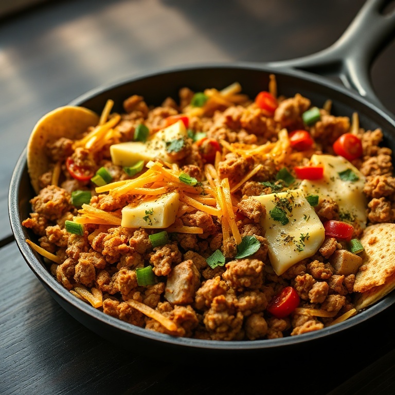 Easy Ground Turkey Taco Skillet