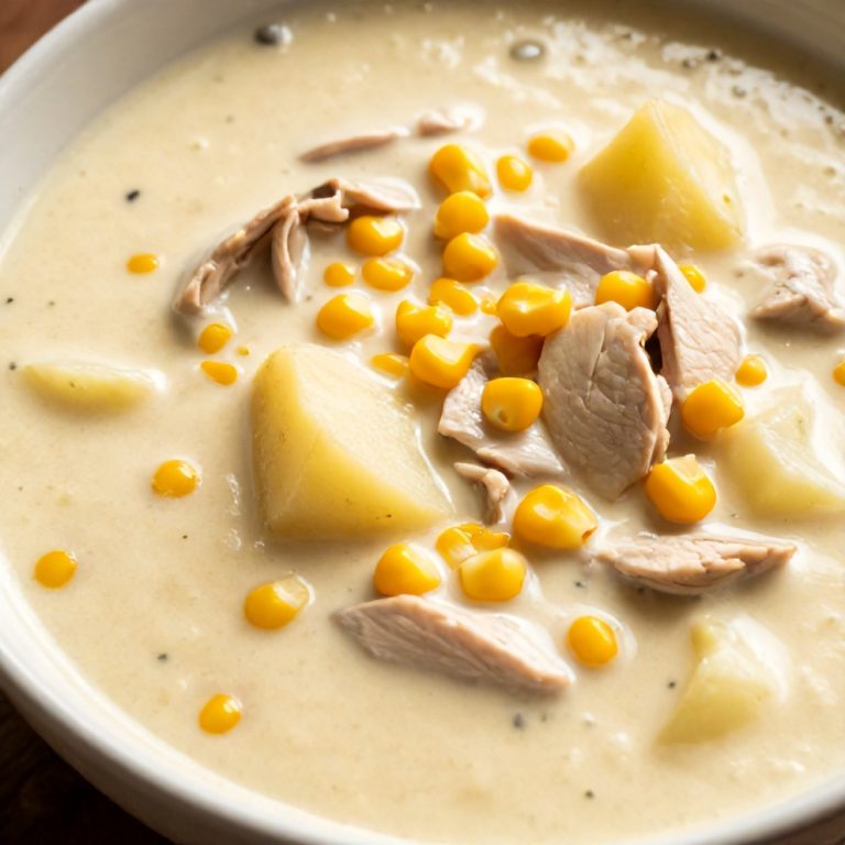 Easy High Protein Chicken and Corn Chowder