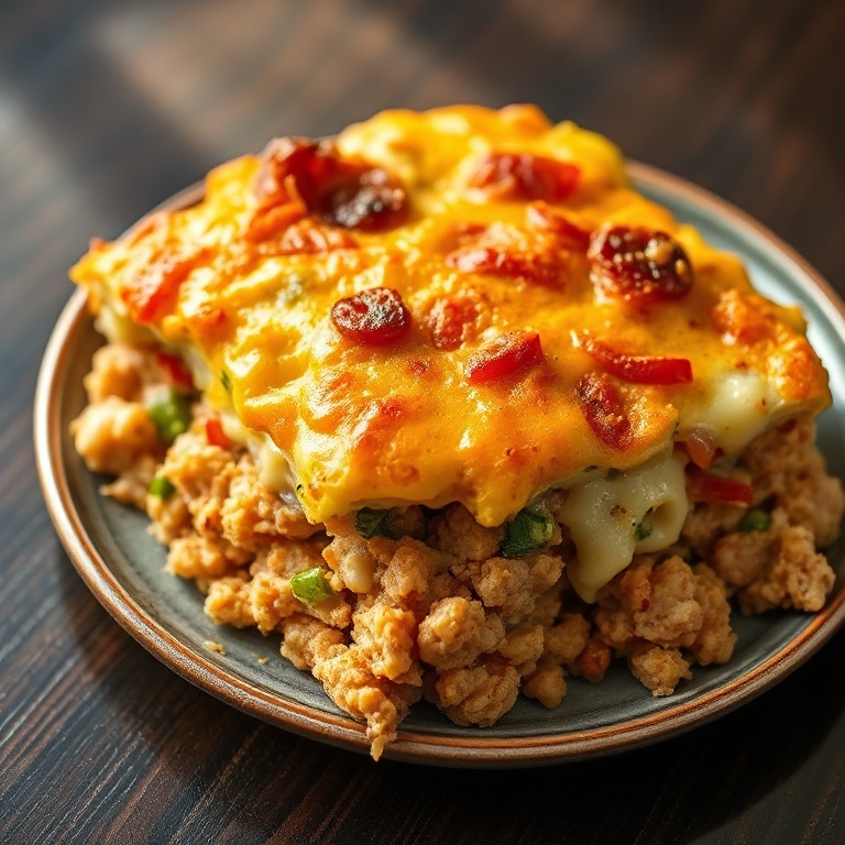 Easy High Protein Ground Turkey Casserole